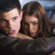 Nathan (Taylor Lautner) and Karen (Lily Collins) in a scene from Abduction.